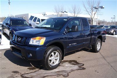 2012 titan king cab pro-4x, 4x4, rockford, bluetooth, tow, xm, 13448 miles