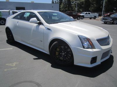 Cadillac cts-v coupe, full factory warranty, white diamond, sunroof
