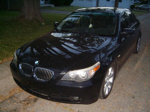 2004 bmw 545i black w/black interior cold weather &amp; sport pkgs beautiful car!