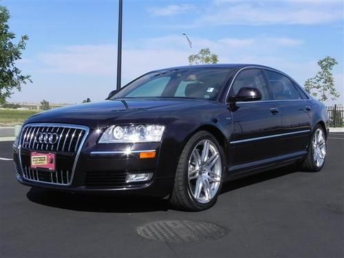 2008 audi a8l w12 luxury sedan cherry black 12 cylinder 6.0 liter