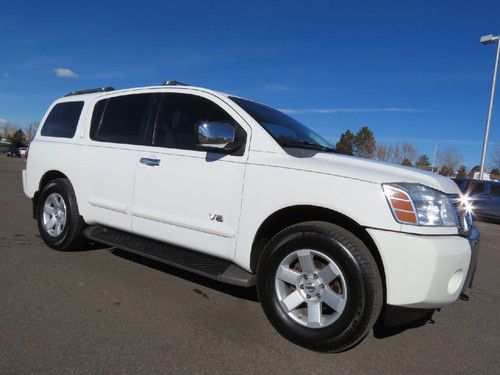 2006 nissan armada le 4x4 v8 5.6 loaded dvd leather 3rd row great driver !