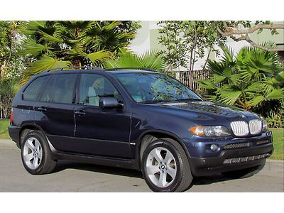 2005 bmw x5 4.4l sport/premium/navigation/panorama roof cold weather package