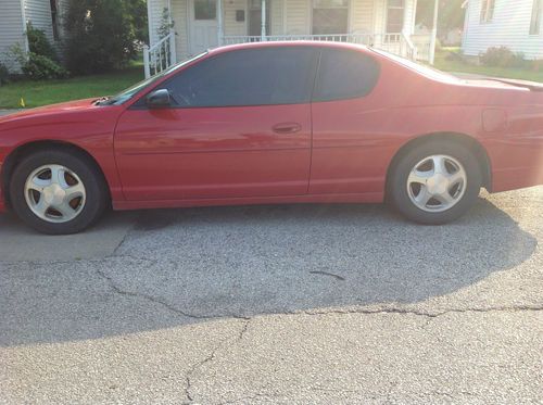 Red 2004 monte carlo ss. good condition, power windows locks and sunroof