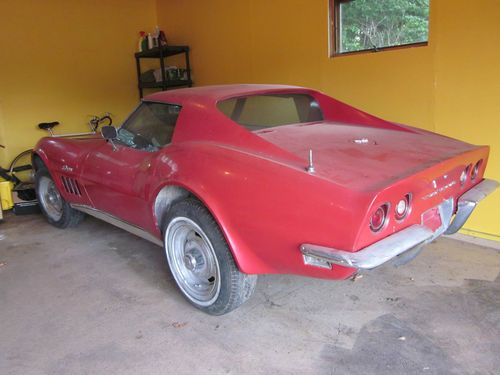 1973 corvette project with 1969 front clip