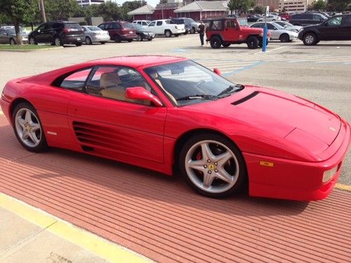 Ferrari 348 gts targa, 22,200 miles, guards red, one of a kind, records