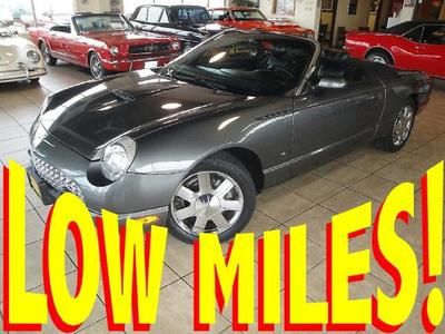 2003 thunderbird convertible 2-tops leather chromes only 35k miles 02 04 05