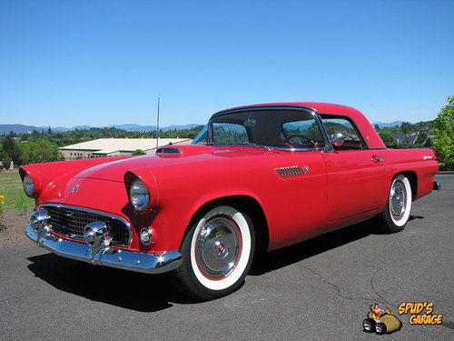 1955 ford thunderbird hardtop 55k miles original survivor 292 4bbl v8 torch red