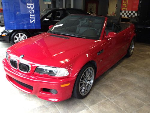 2006 red bmw m3 convertible only 11k miles!!!!   automatic paddle shift