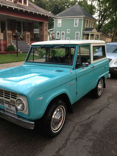 1966 ford bronco 4x4. the first year of the bronco. all original. nice.