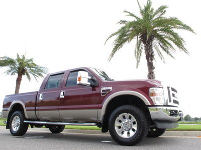 Ford f350 super crew cab lariat 4x4 powerstroke diesel clean low miles new tires