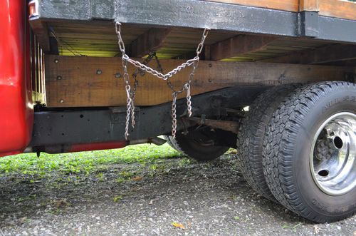 Sell used 1968 Chevy C30 flatbed stakebody dump truck ...