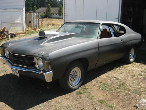 1972 chevrolet chevelle hardtop 2-door racecar