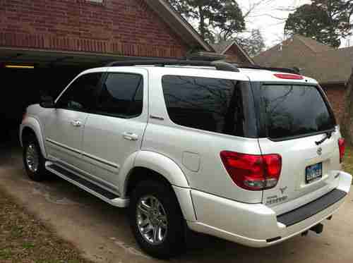 Vehicles With 3rd Row Seating >> Sell used 2007 Toyota Sequoia Limited Blizzard White Tan Leather Wood Trim Captains Chairs in ... Vehicles With 3rd Row Seating >> Sell used 2007 Toyota Sequoia Limited Blizzard White Tan Leather Wood Trim Captains Chairs in ...