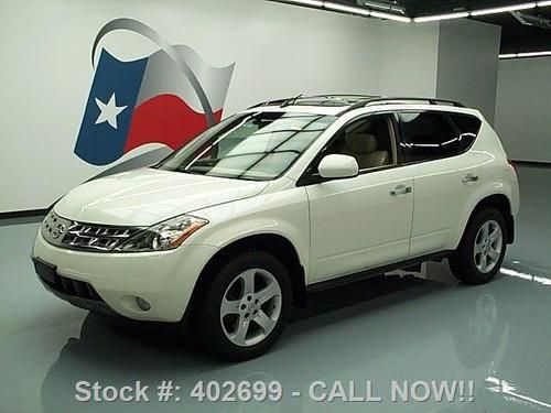2005 nissan murano sl awd sunroof htd leather 18's 66k texas direct auto