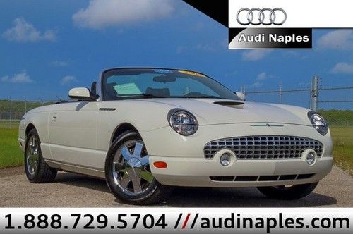 02 t-bird convertible, very low miles! clean! free shipping!