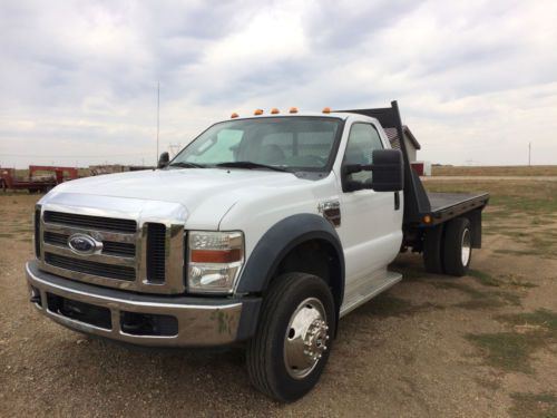 2008 ford f-450 super duty flatbed diesel drw dually runs, but pro with cylin #8