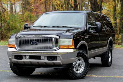 2001 ford excursion limited 1owner 4wd 4x4 turbo diesel 5.6l v8 southern 3rd row