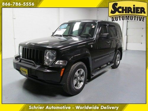 2008 jeep liberty sport black panoramic sunroof clean 3.7l 4x4