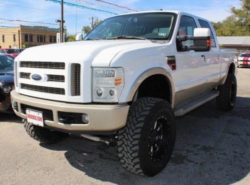 6.4l v8 diesel king ranch 4x4 lifted touchscreen usb bluetooth sunroof fuel rims