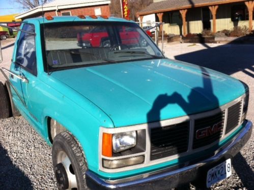 91 gmc 3500 1-ton dually cab &amp; chassis 2wd good condition 350 engine