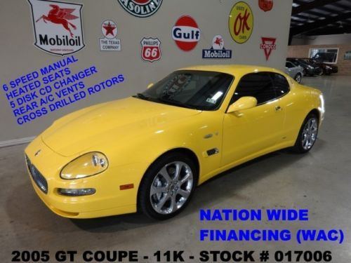 2005 coupe gt,6 speed trans,htd lth,auditorium 200,18in whls,11k,we finance!!