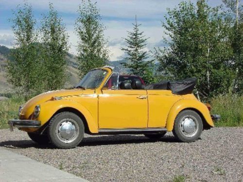 Classic 1978 volkswagon vw beetle bug convertible top taxicab yellow gr8 conditi