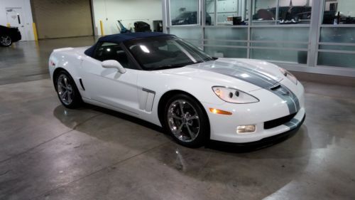 2013 60th anniversary edition 4lt white with blue leather certified convertible
