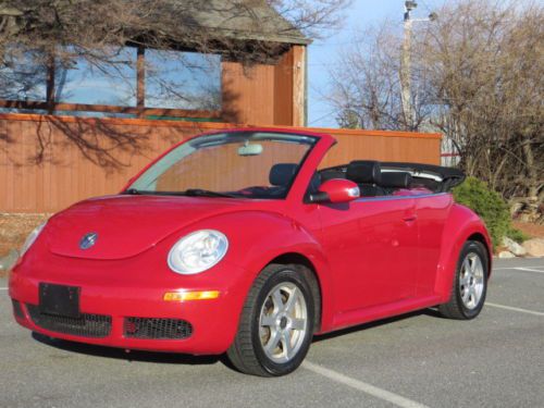 Red convertible auto heated seats serviced clean reports smoke free cabrio 2.5