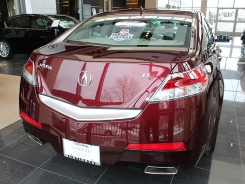 Certified 2011 acura tl 3.5 dark cherry / grey only 11,348 miles! immaculate