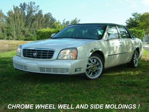 2003 cadilac dhs in pearl white from florida! vogue tires and wheels! like new!!