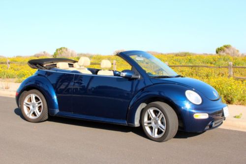 2004 volkswagon vw beetle gls 2.0 turbo convertible, low miles