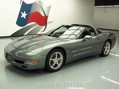 2003 chevy corvette targa top auto leather hud 42k mi texas direct auto