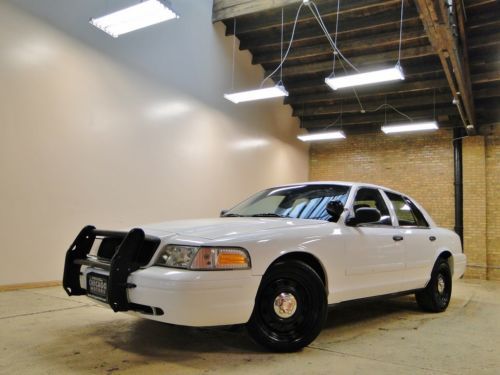 2008 ford crown vic p71 police, white, 114k miles, well kept, low hours! nice