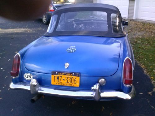 1963 MGB Roadster,Bright Blue,older restoration,nice driver,needs misc work, US $5,500.00, image 4