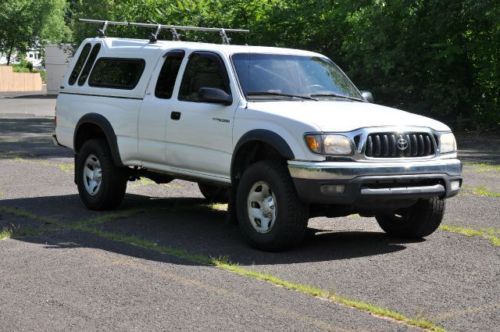 03 toyota tacoma dlx extended cab pickup 2-door 2.7l no reserve roof rack bed &amp;