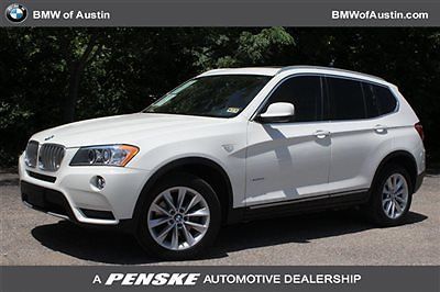 Bmw x3 xdrive28i low miles 4 dr suv automatic gasoline 3.0-liter dual overhead c