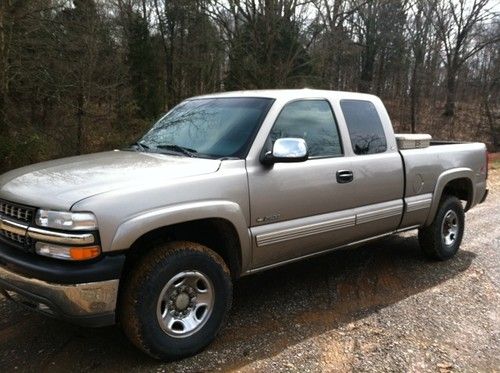 2000 chevy silverdo 2500 4x4 3/4 ton short bed tool box one owner truck