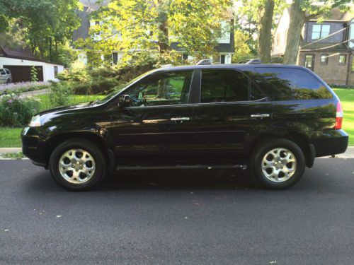 2002 acura mdx touring pkg with navigation!  black w/ black leather interior.