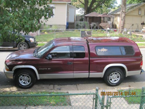 2002 garnett red dodge dakota club cab slt truck