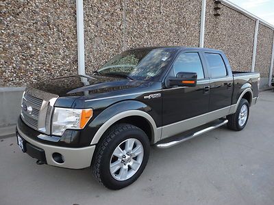 2010 ford f150 lariat supercrew short bed 4x4-20 inch wheels-carfax certified