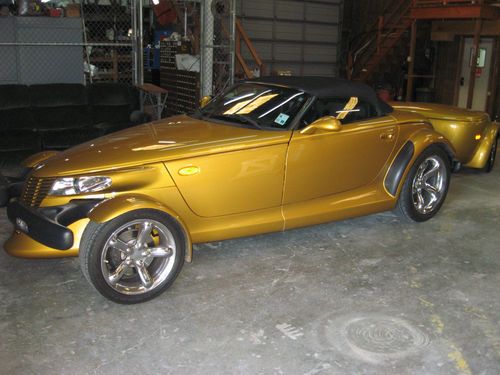 Chrysler prowler with matching trailer, 22,000 miles, inca gold
