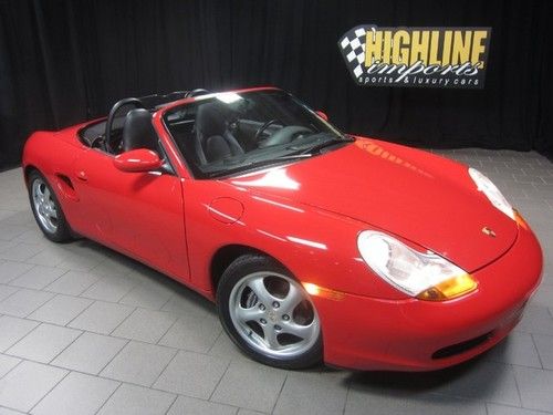 1999 porsche boxster roadster, 5-speed, classic guards red, ** only 33k miles **
