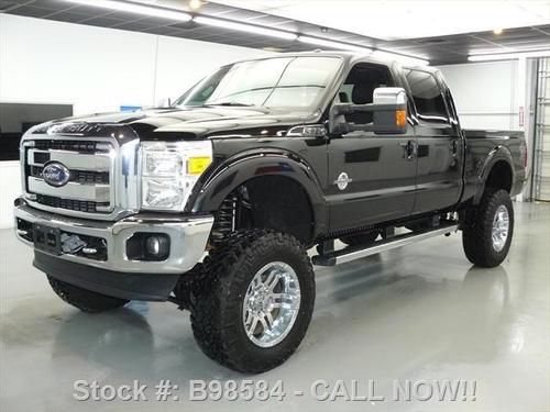 2011 ford f-350 lariat diesel 4x4 lifted rear cam 26k! texas direct auto