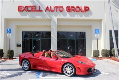 2007 ferrari f430 spyder red tan loaded for $1299 a month with $32,000 down