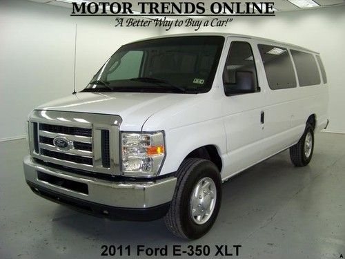 2011 ford econoline e350 e-350 xlt 15 pass am fm cd rear ac 59k houston texas