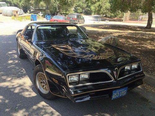 1978 78 trans am black bandit 6.6l auto california rust free clean title se trim