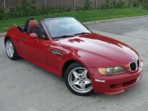 1998 bmw m-roadster imola red low miles
