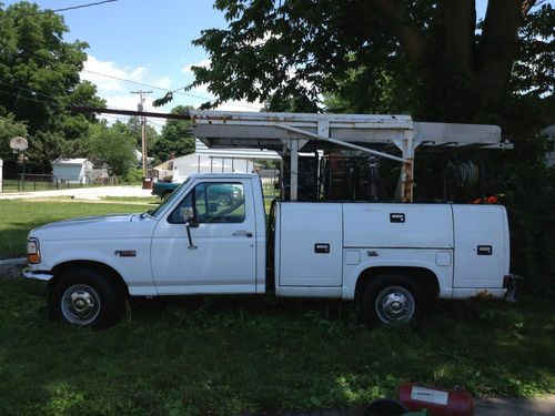 1997 ford f-350 truck utility bed w/ welder 2-door 5.8l 1-ton 351 v8 gas auto