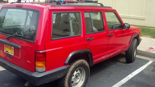 1997 jeep cherokee (red) four door
