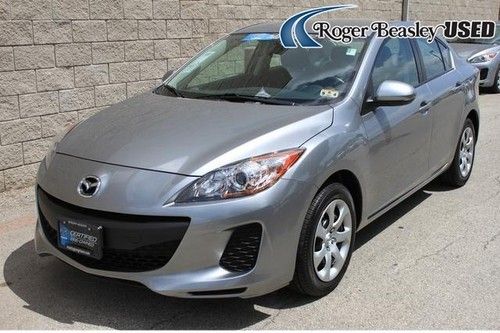 2013 mazda3 i sv 4-door automatic non smoker silver aux mp3 input abs one owner